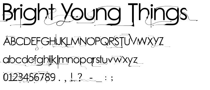 Bright Young Things font